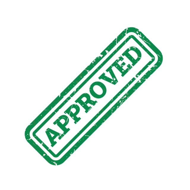 Tampon vert APPROVED symbolisant une demande de subvention acceptée pour une PME